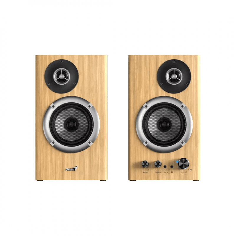 PARLANTE BLUETOOTH GENIUS SP-HF1812BT 50W PINE WOOD · Genius