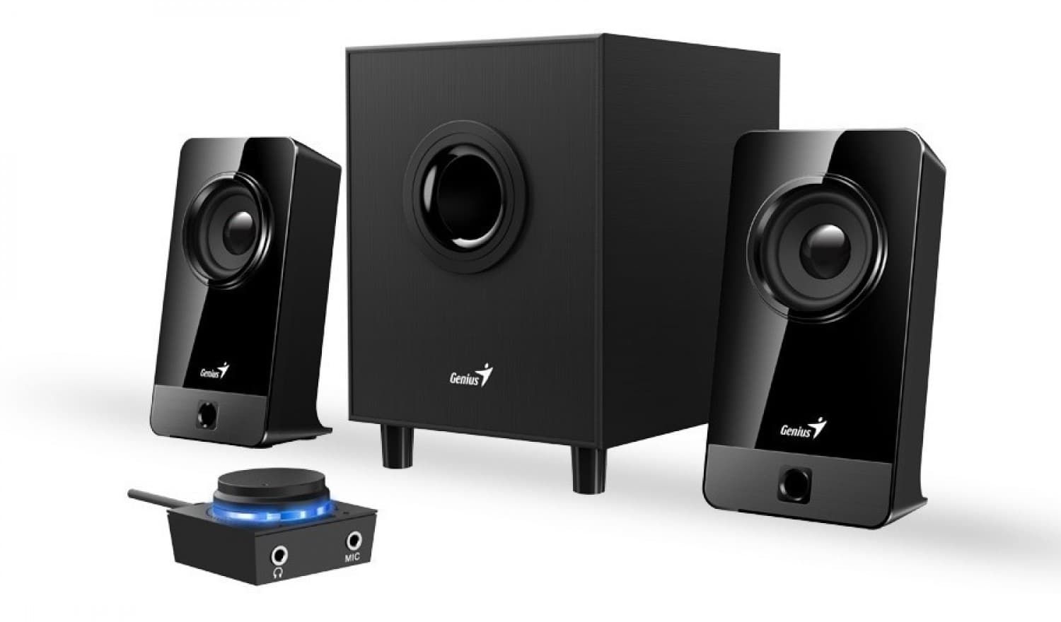 PARLANTE GENIUS SW-2.1 300X BLACK - Imagen 1