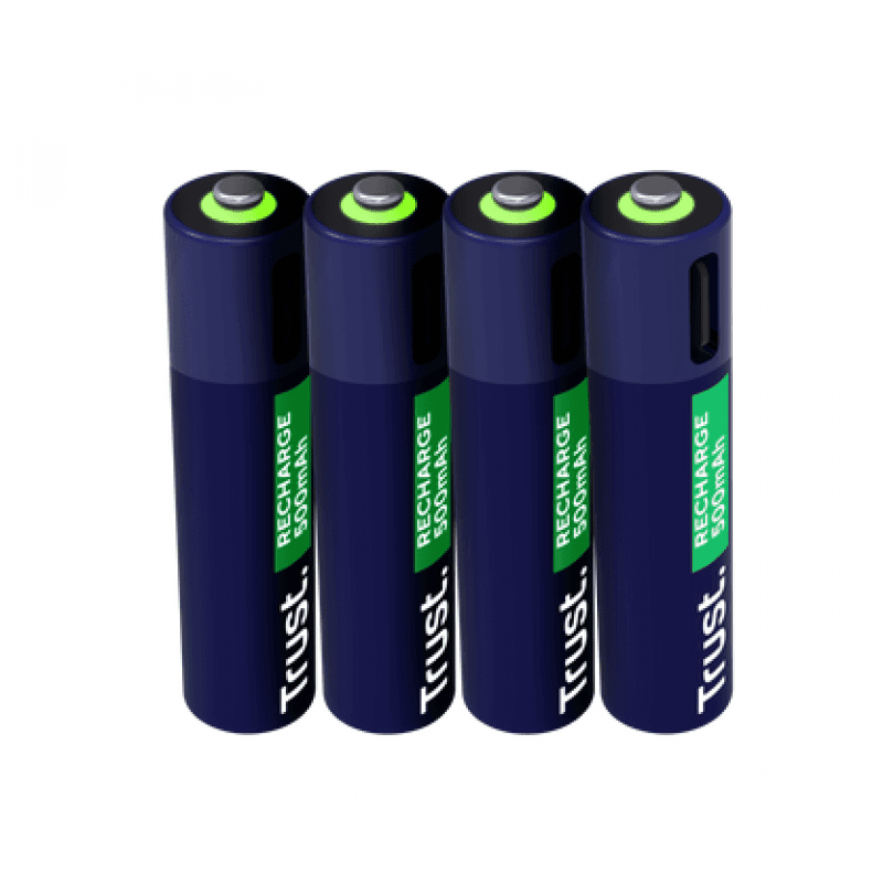 PILAS AAA RECARGABLES USB-C TRUST X4 · Trust
