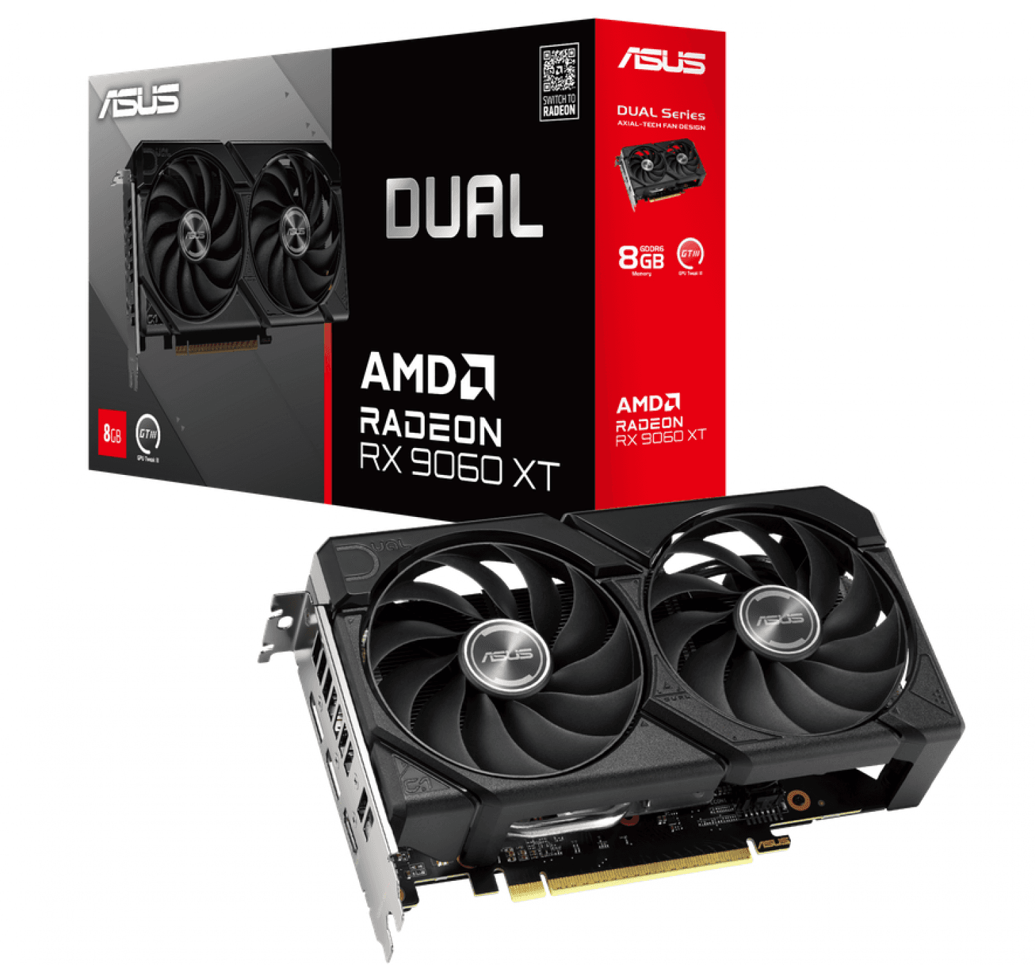 PLACA DE VIDEO ASUS DUAL RX 9060XT 8GB - Imagen 1