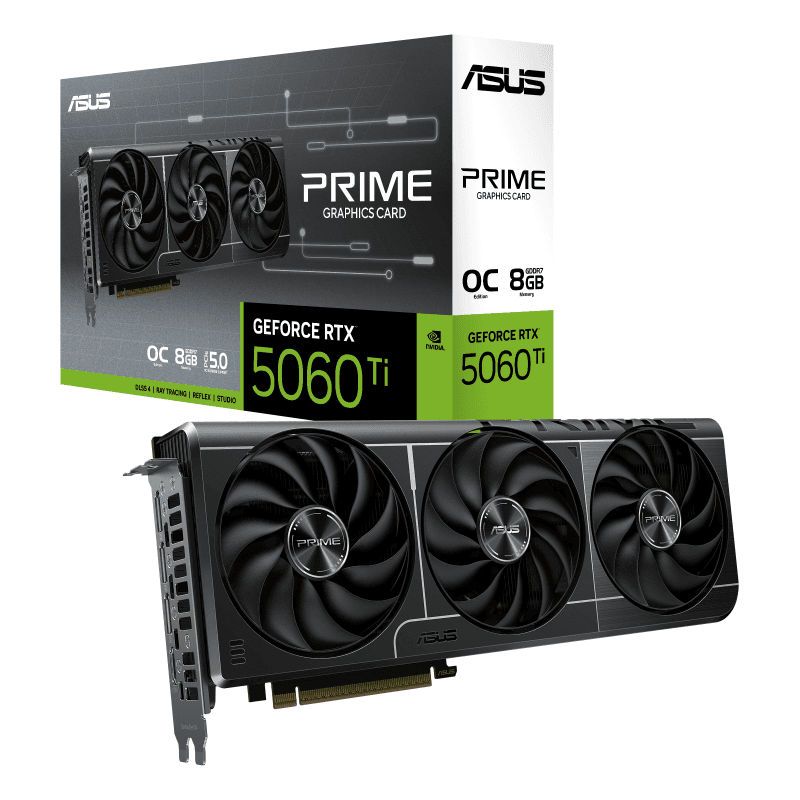 PLACA DE VIDEO ASUS PRIME RTX 5060TI O 8GB · Asus