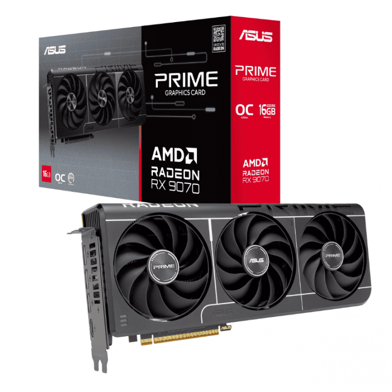PLACA DE VIDEO ASUS PRIME RX 9070 O 16GB EVO · Asus
