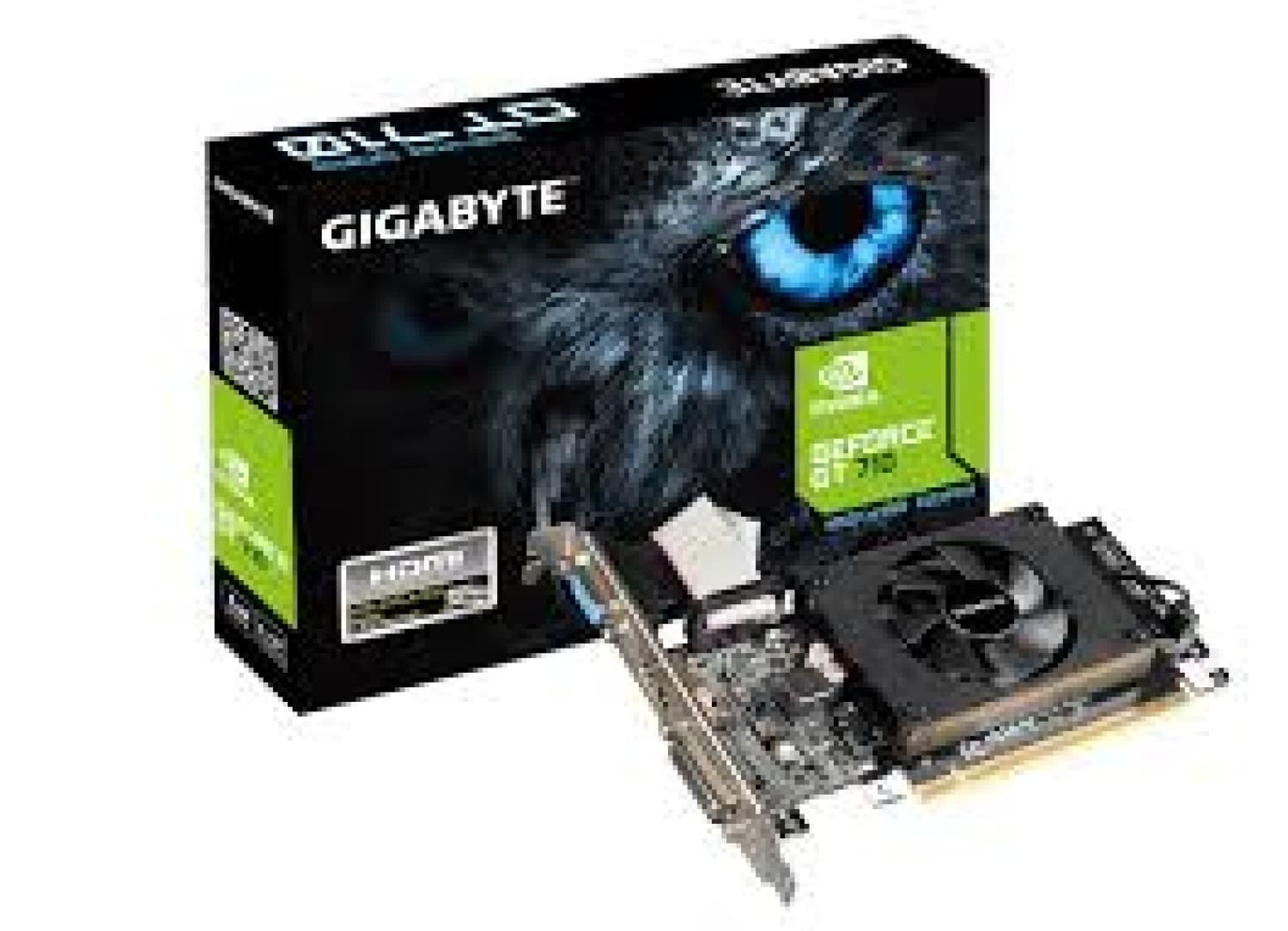 PLACA DE VIDEO GIGABYTE GT 710 2GB DDR3 - Imagen 1