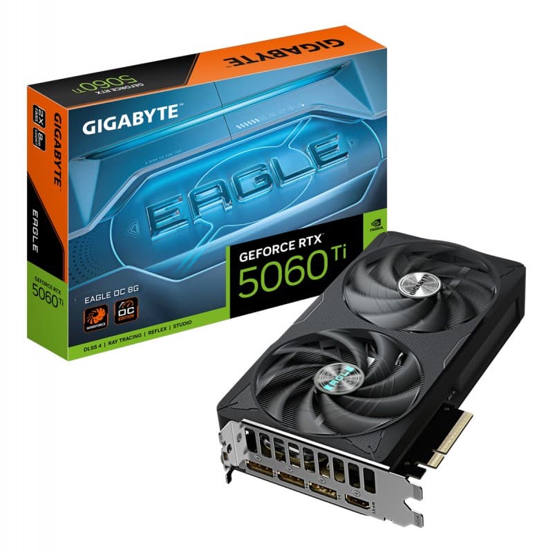 PLACA DE VIDEO GIGABYTE RTX 5060TI EAGLE OC 8GB · Gigabyte