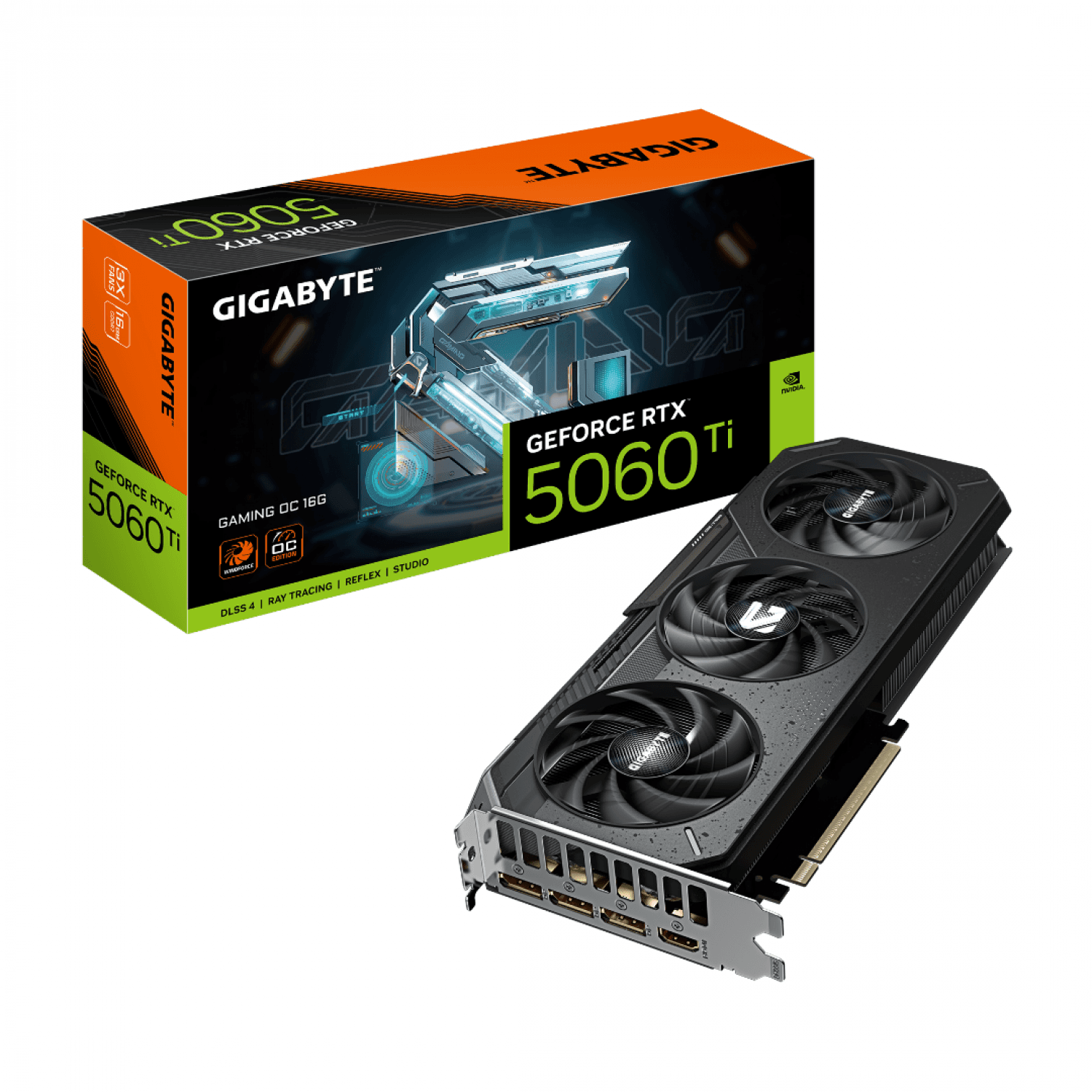 PLACA DE VIDEO GIGABYTE RTX 5060TI GAMING 16GB - Imagen 1