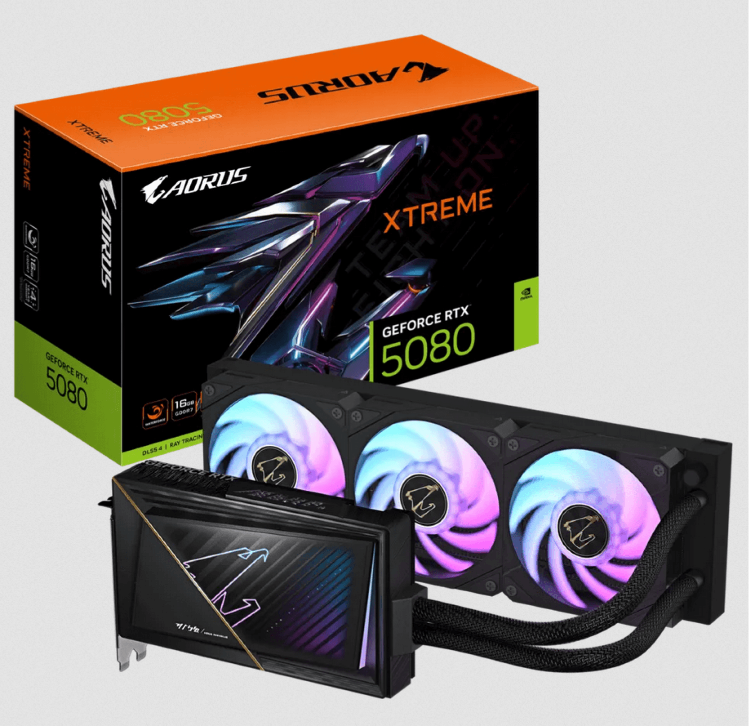 PLACA DE VIDEO GIGABYTE RTX 5080 AORUSX 16GB - Imagen 1