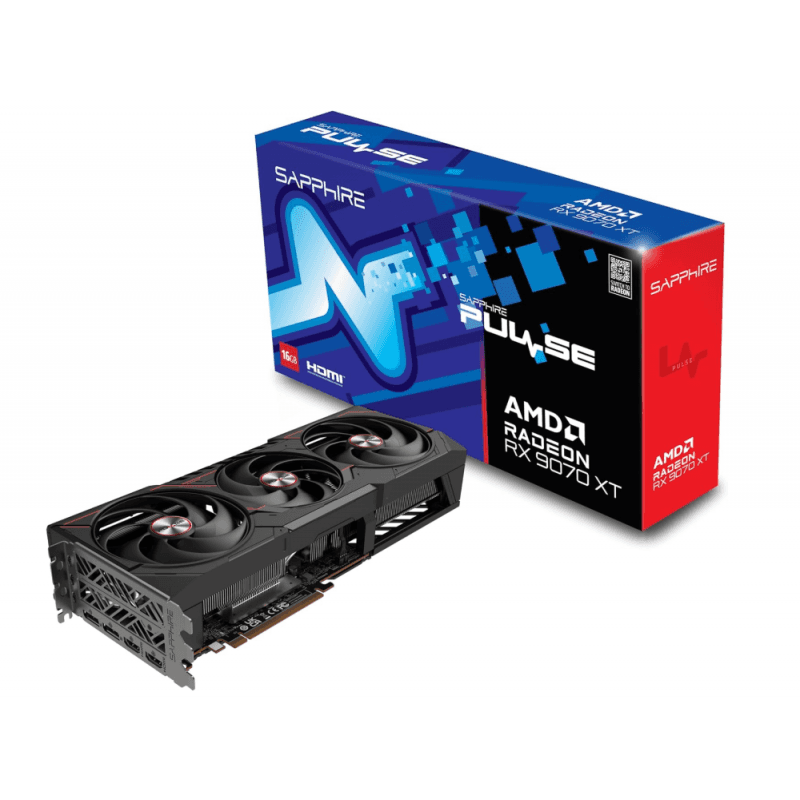 PLACA DE VIDEO SAPPHIRE PULSE RX 9070 XT 16GB · SAPPHIRE
