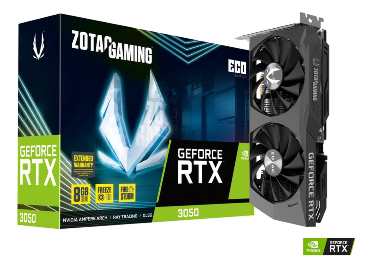 PLACA DE VIDEO ZOTAC RTX 3050 8GB ECO GDDR6 - Imagen 1
