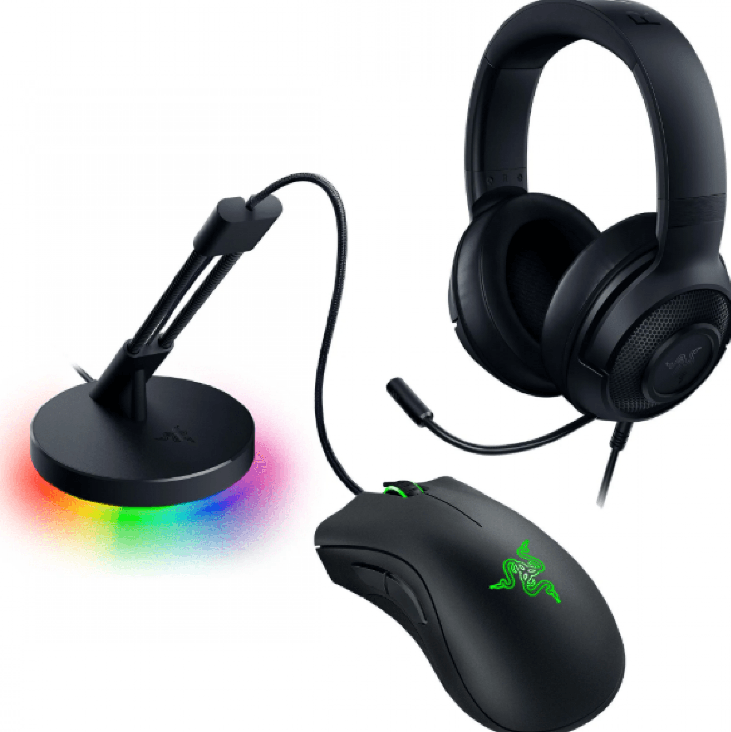 RAZER COMBO GAME ON BUNDLE MOUSE + AURICULAR + BUNGEE - Imagen 1