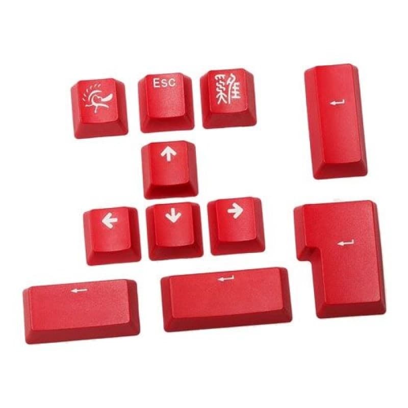 SET 11 TECLAS DUCKY RED PBT DOUBLE-SHOT KEYCAP · Ducky