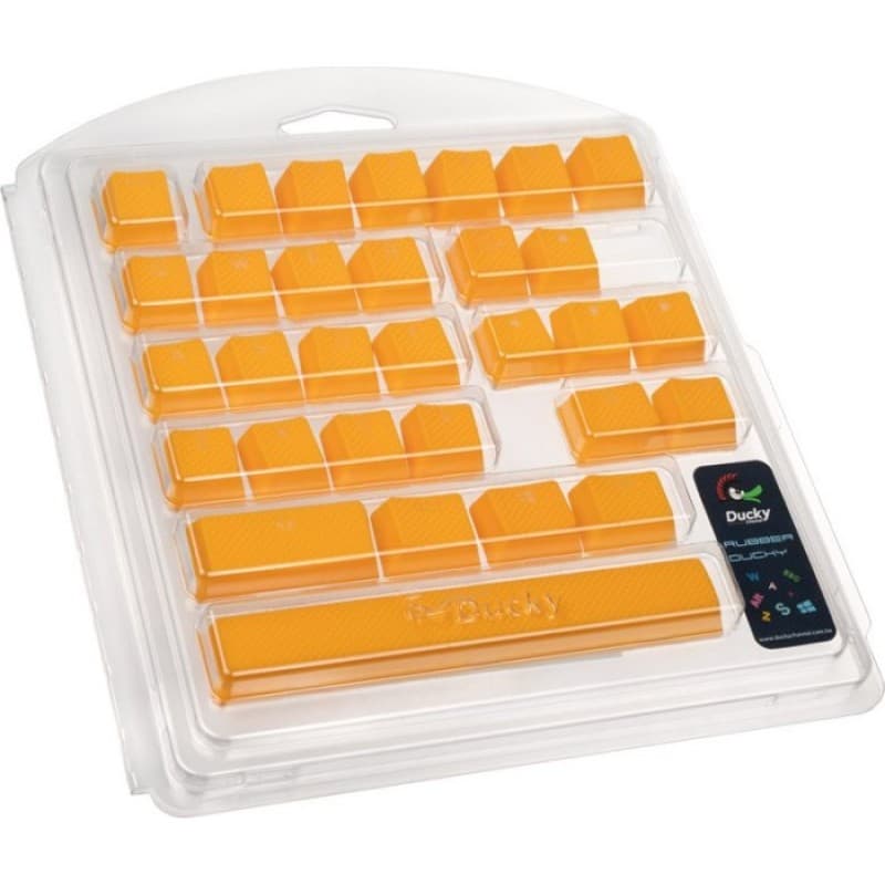 SET 31 TECLAS DUCKY GOMA TRASLUCIDAS AMARILLO YELLOW · Ducky