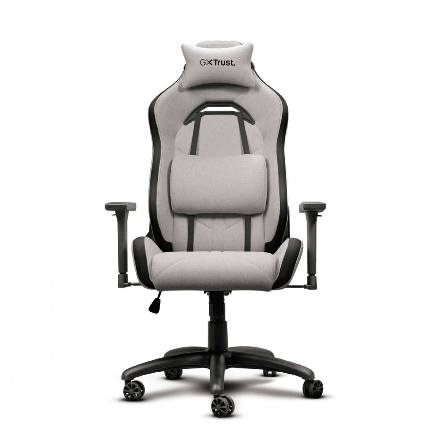 SILLA GAMER TRUST RUYA GXT723 FABRIC TELA BEIGE - Imagen 1