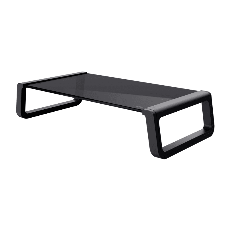 SOPORTE TRUST MONTA MONITOR VIDRIO STAND BLACK · Trust
