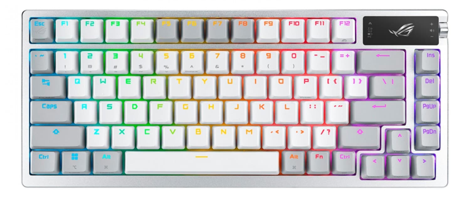 TECLADO ASUS M701 ROG AZOTH WHITE NX MECHANICAL - Imagen 1