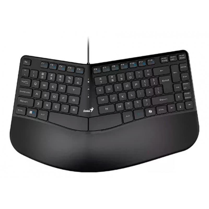 TECLADO CURVO ERGONOMICO GENIUS ERGO KB-700 BLACK USB · Genius