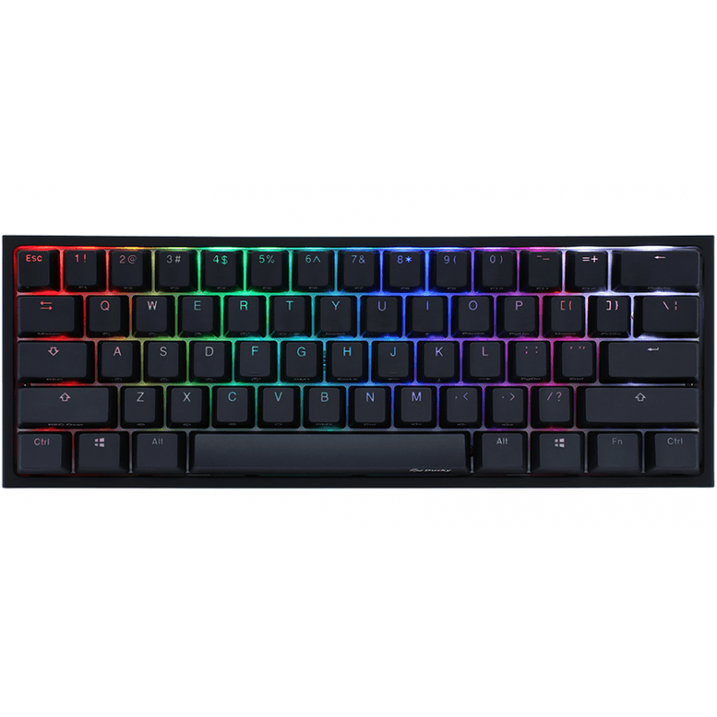 TECLADO GAMER DUCKY ONE 2 MINI RGB KAILH BOX WHITE SWICHT DOUBLE-SHOT PBT MECANICO · Ducky