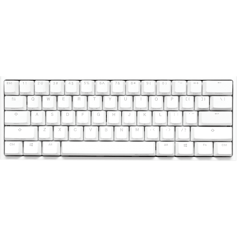 TECLADO GAMER DUCKY ONE 2 MINI RGB WHITE 60 MECANICO · Ducky