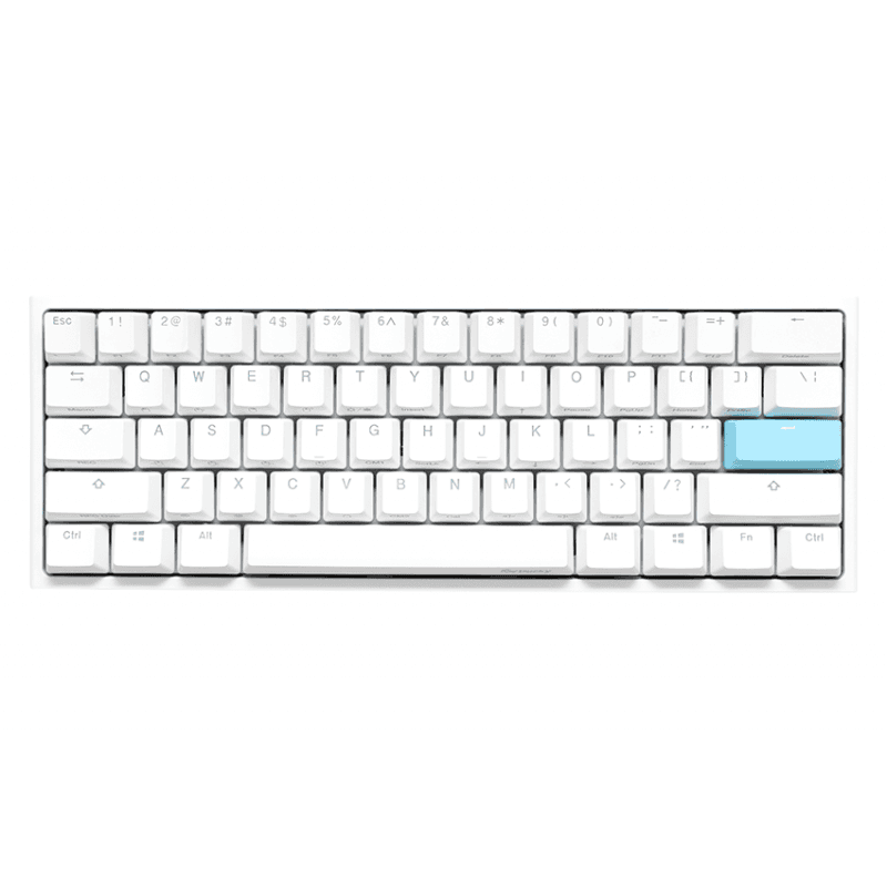 TECLADO GAMER DUCKY ONE 2 MINI RGB WHITE RGB KAILH BOX SILENT RED SWICHT DOUBLE-SHOT PBT MECANICO · Ducky