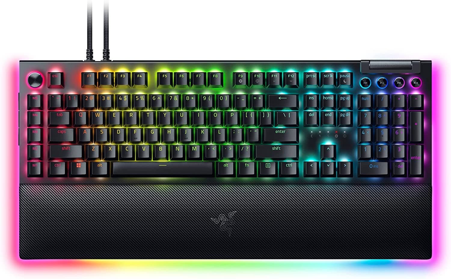 TECLADO GAMER RAZER BLACKWIDOW V4 PRO SW YELLOW - Imagen 1