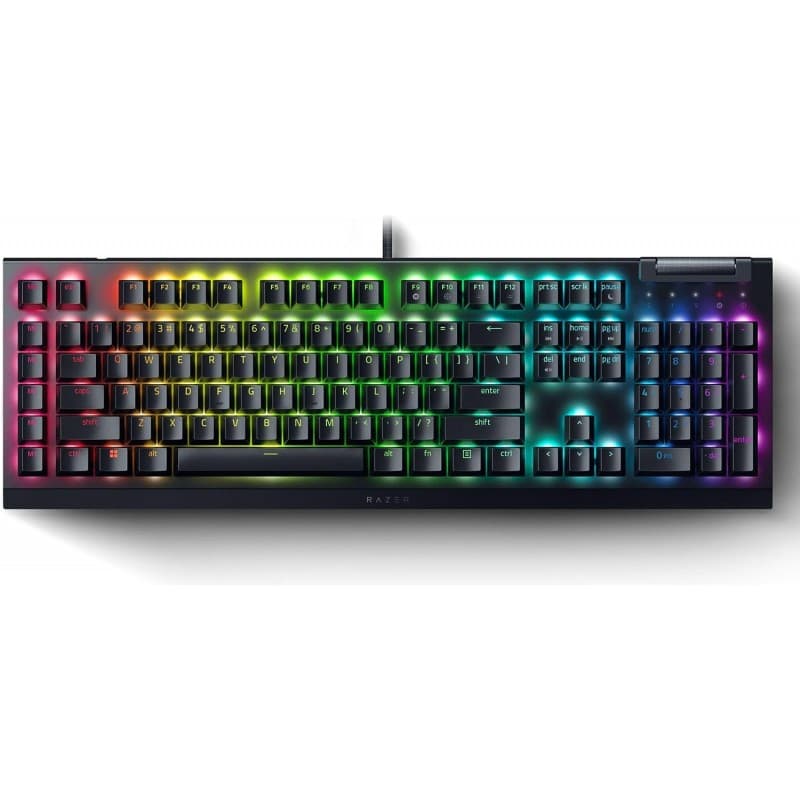 TECLADO GAMER RAZER BLACKWIDOW V4 X YELLOW-SWITCH LINEAR SILENT ESPAÑOL · Razer