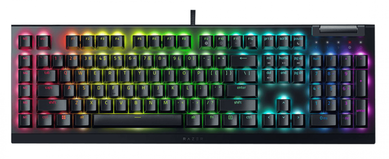 TECLADO GAMER RAZER BLACKWIDOW V4 X YELLOW - Imagen 1