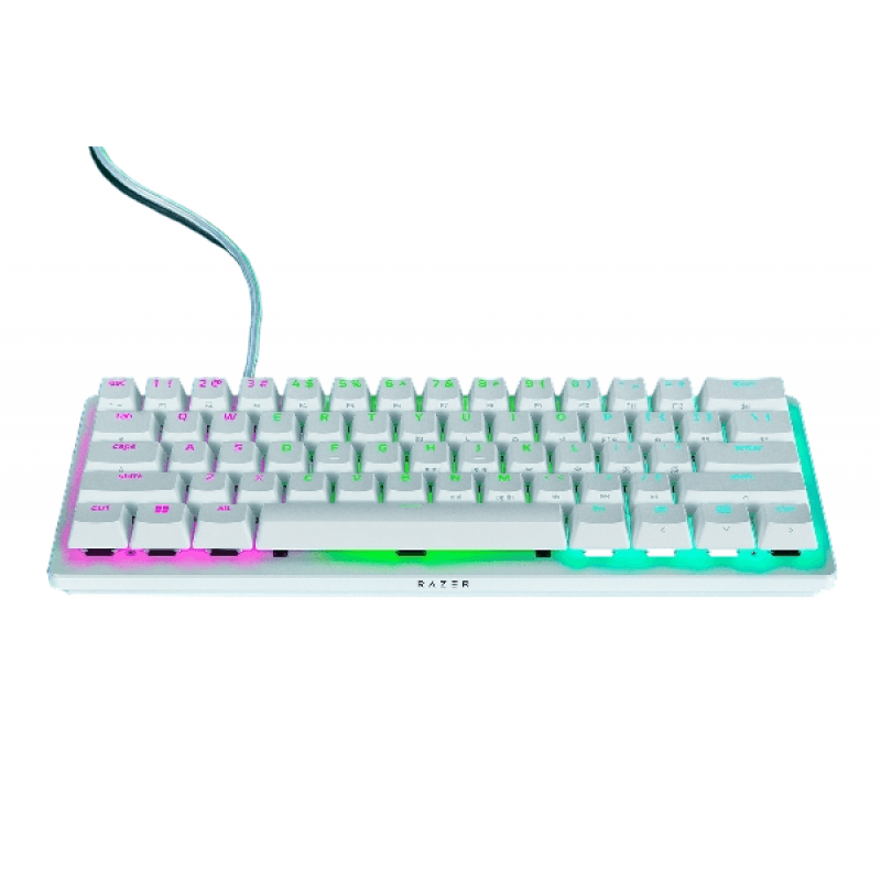 TECLADO GAMER RAZER HUNTSMAN V3 PRO MINI WHITE OPTICAL ANALOG US-EN · Razer