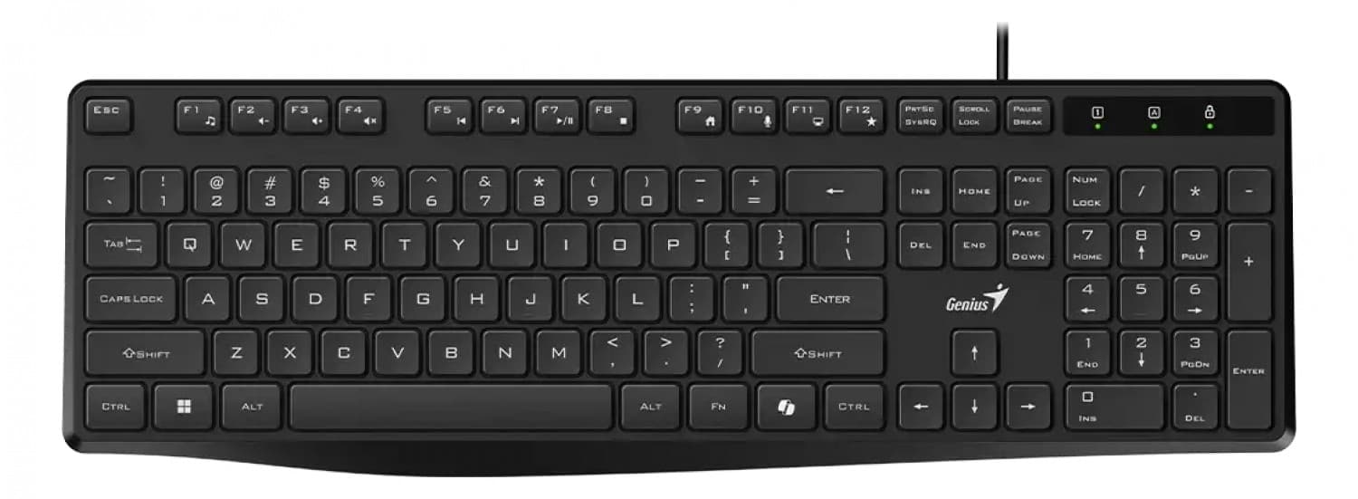 TECLADO GENIUS RS2 KB-117S AI SP BLK USB - Imagen 1