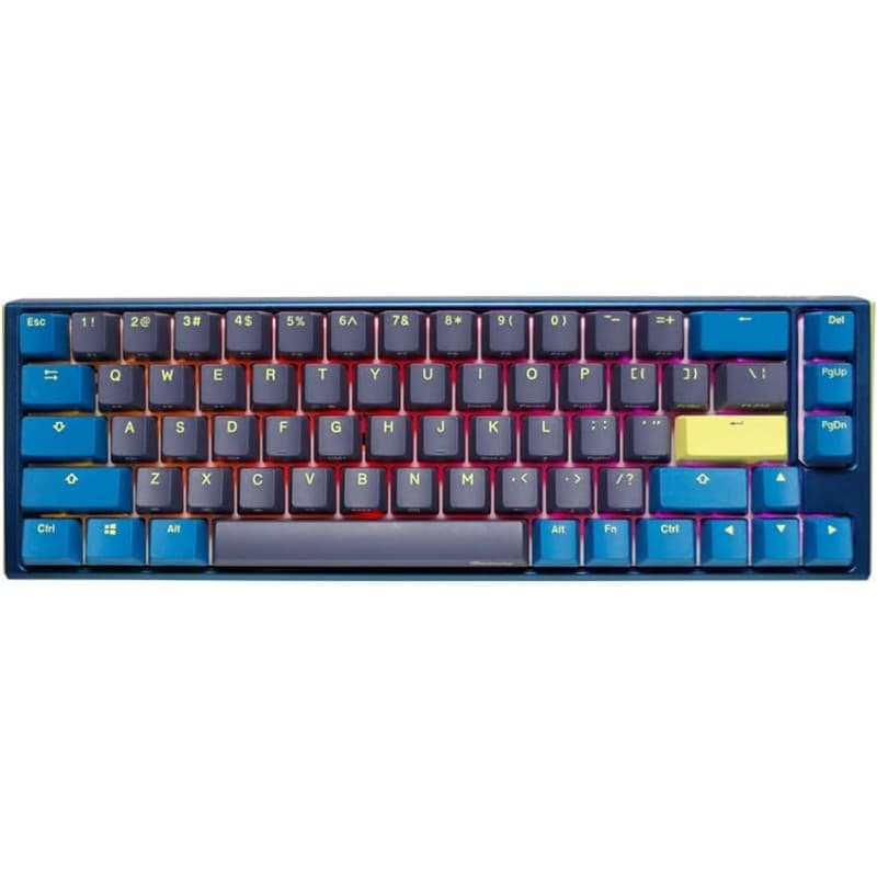 TECLADO MECANICO DUCKY ONE 3 DAYBREAK SF TECLAS AZULESINTERRUPTOR MARRON INGLES PBT DOBLE DISPARO · Ducky