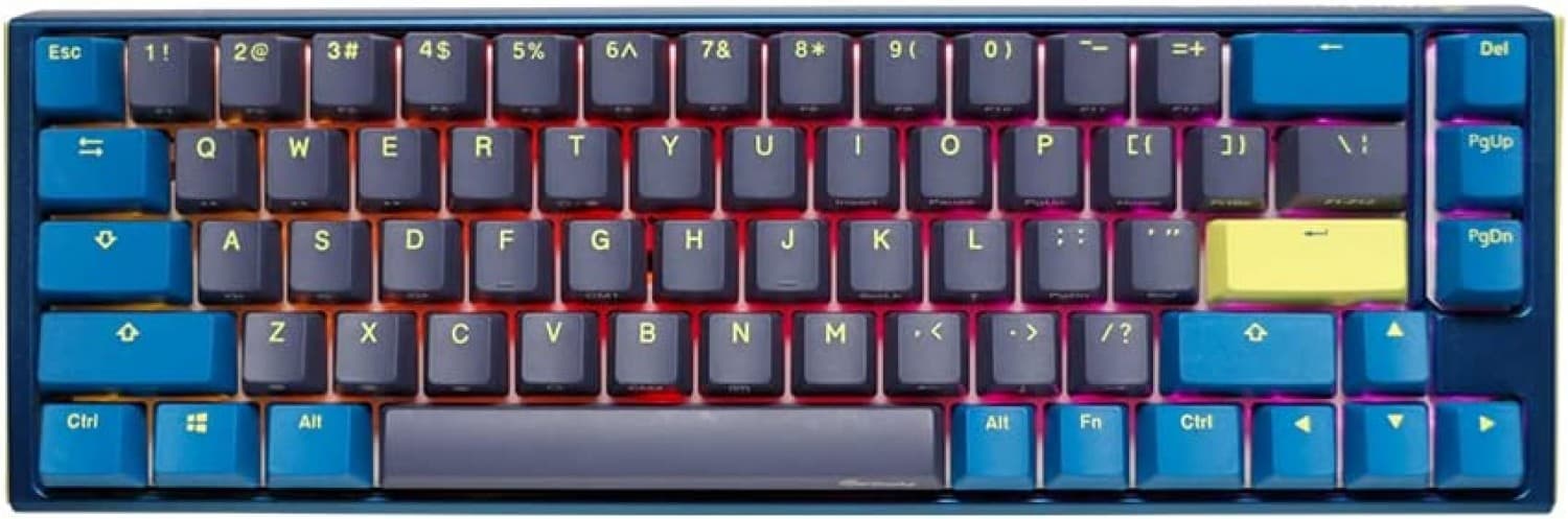TECLADO MECANICO DUCKY ONE 3 DAYBREAK SF TECLAS AZULESVELOCIDAD INTERRUPTOR PLATEADO INGLES PBT DOBLE DISPARO SIN COSTURAS ESTUCHE SUPERIOR AZUL ESTUC - Imagen 1