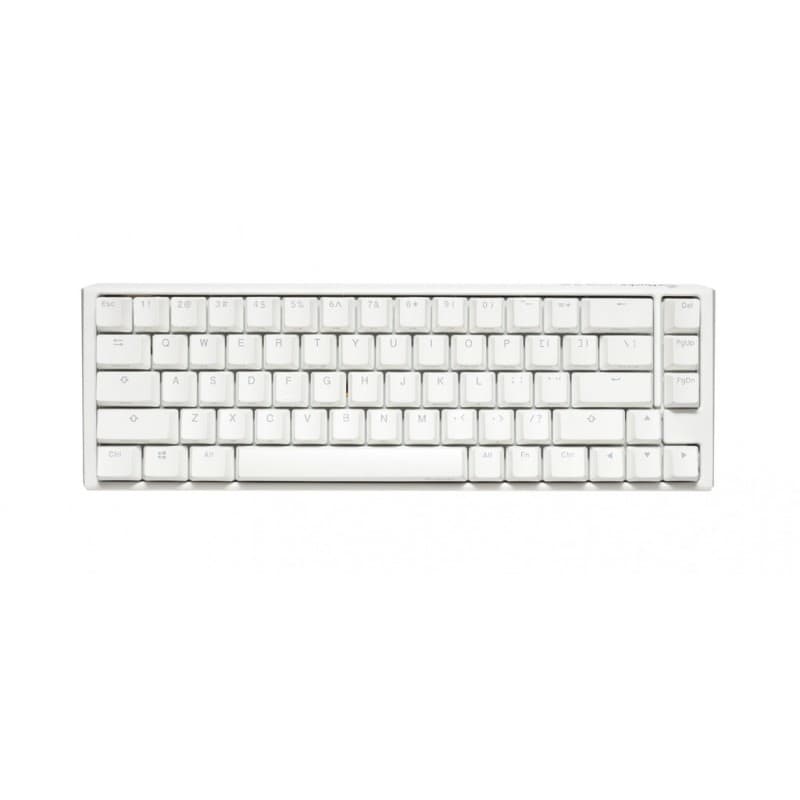 TECLADO MECANICO DUCKY ONE 3 SF TECLAS BLANCAS INTERRUPTOR MARRON INGLES PBT DOBLE DISPARO SIN COSTURAS · Ducky