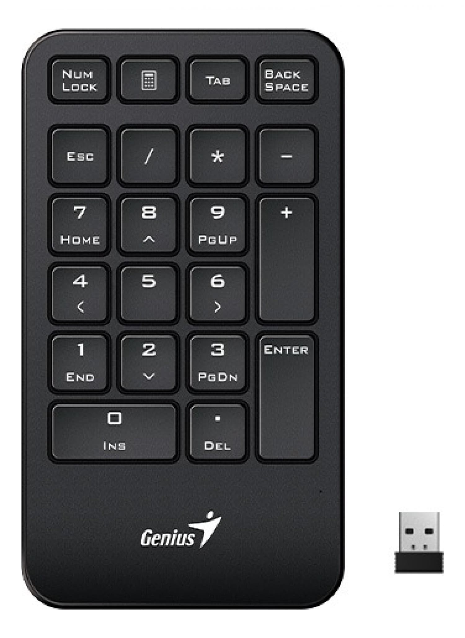 TECLADO NUMERICO WIRELESS GENIUS NUMPAD 1000 BLACK - Imagen 1