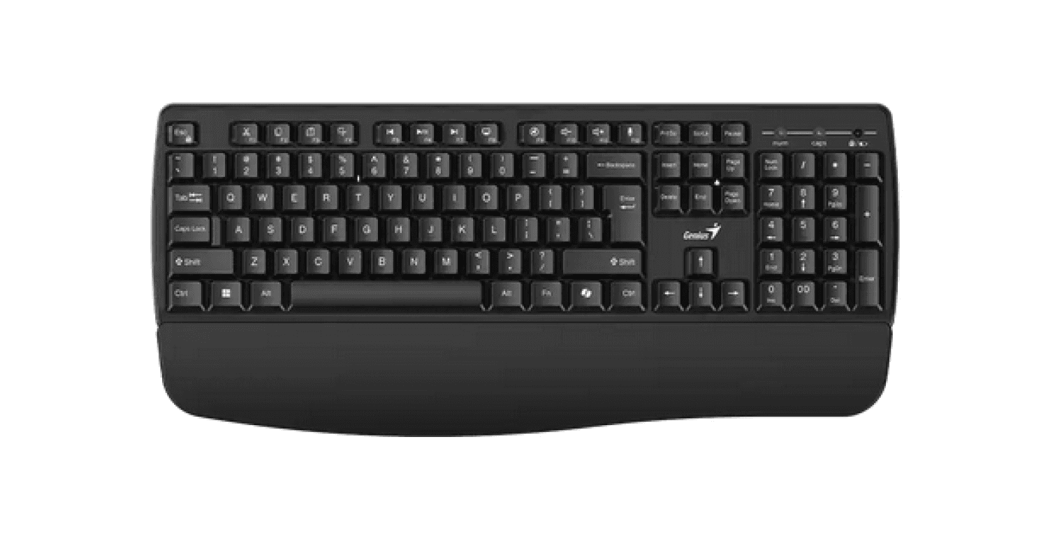 TECLADO WIRELESS GENIUS KB-7123 BLACK - Imagen 1