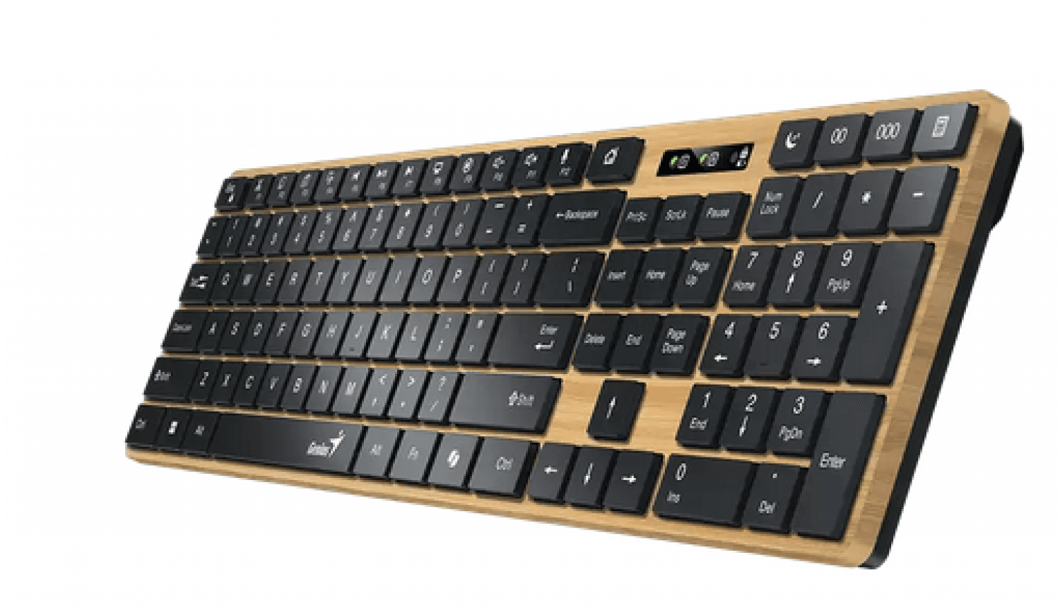 TECLADO WIRELESS GENIUS SLIMSTAR 7250BT AI PINE WOOD - Imagen 1
