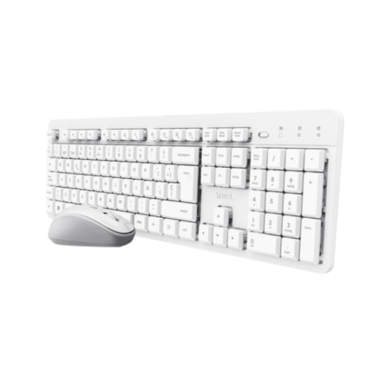 TECLADO Y MOUSE TRUST ODY II WIRELESS ES WHITE · Trust