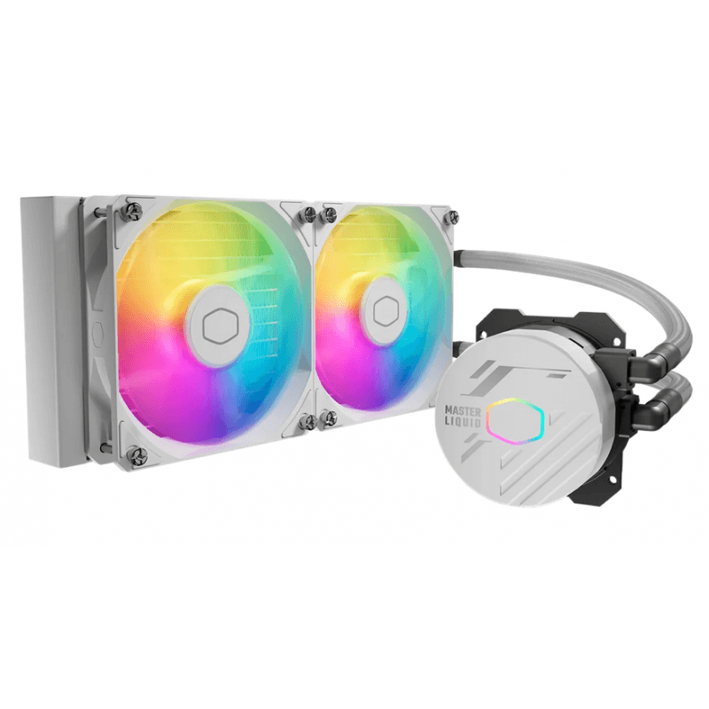 WATER COOLER MASTER MASTERLIQUID 240 CORE NEX ARGB BLANCO · CoolerMaster