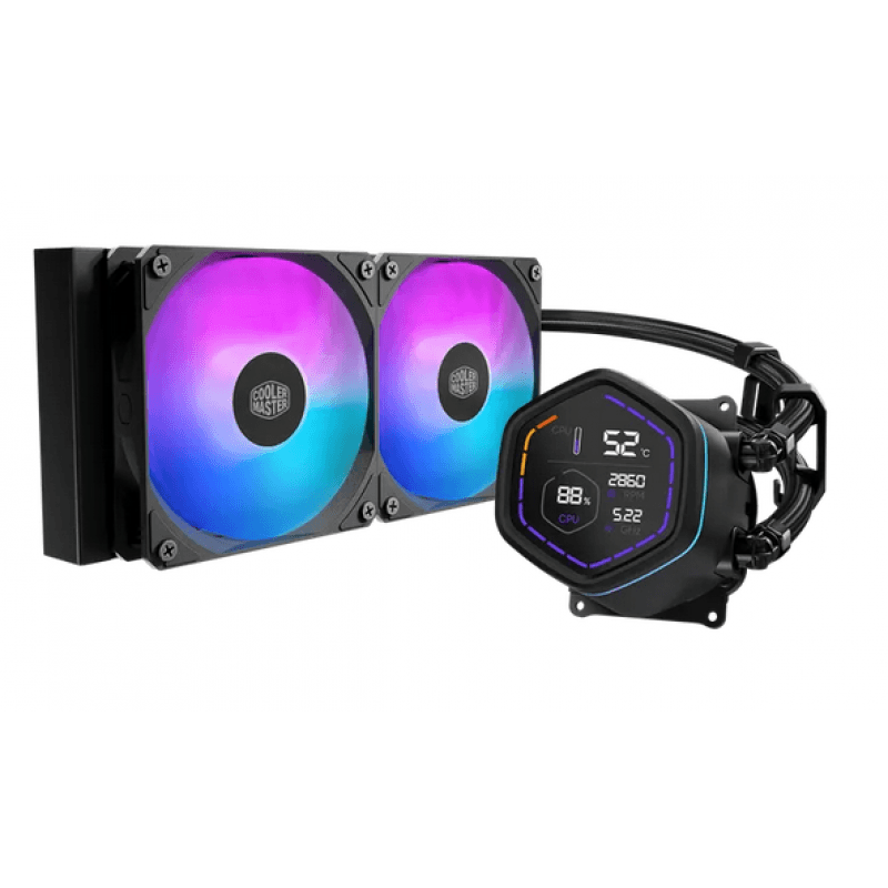 WATER COOLER MASTER MASTERLIQUID CORE NEX DIGITAL 240 BLACK ARGB · CoolerMaster