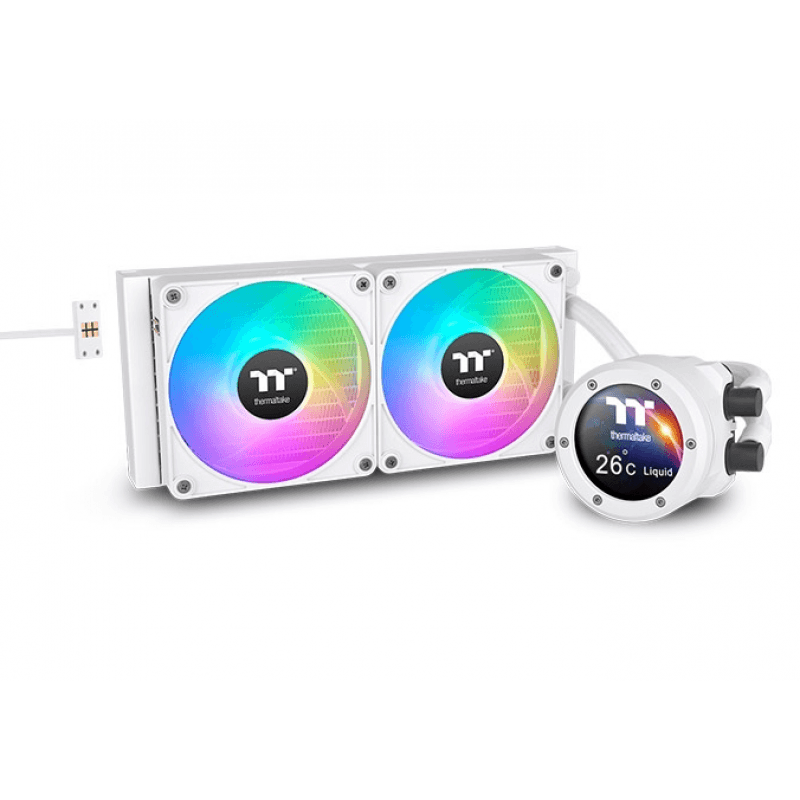 WATER COOLER THERMALTAKE TH240 V2 ULTRA EX ARGB SYNC WATER BLOCK SNOW EDITION · Thermaltake