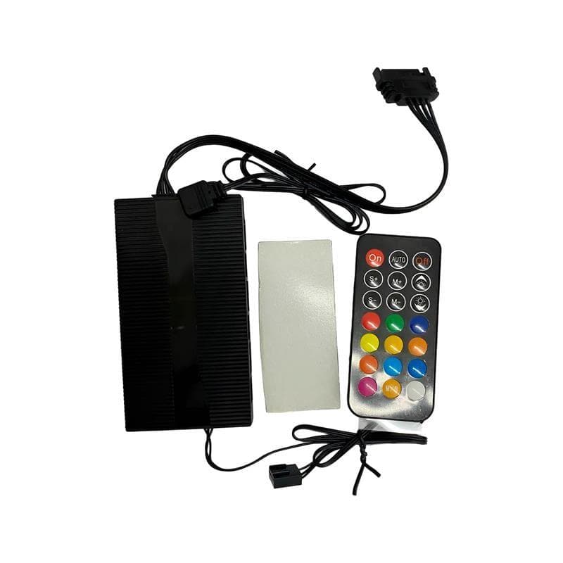 Controladora Xigmatek ARGB y PWM - Para 8 Cooler Fan y LED , Con control remoto · XIGMATEK
