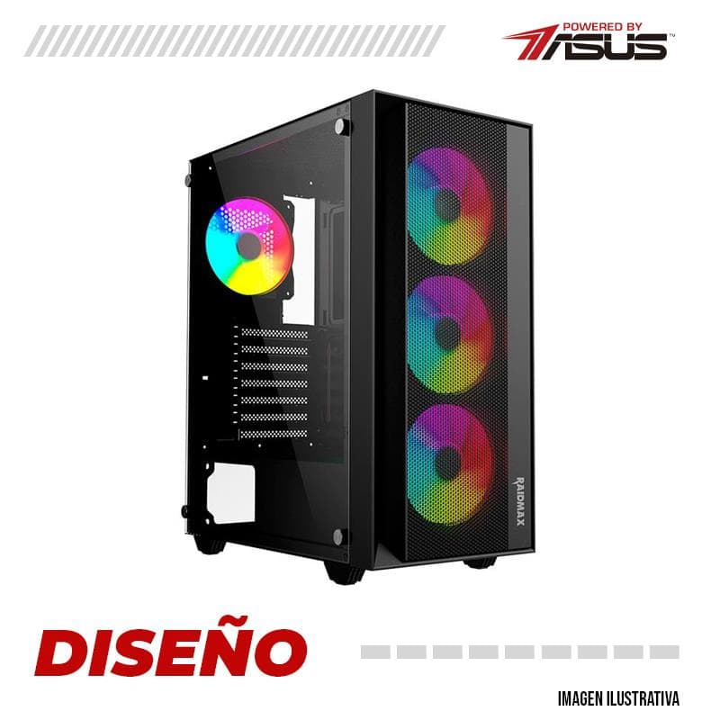 PC GAMER / AMD Ryzen 5 4500 - A520M - 16GB - 1TB SSD - RX 6500 XT 4GB - 600W - GABINETE GAMER · AMD