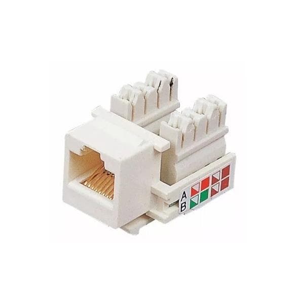 Jack hembra Rj-45 Blanco Cat6 Premium Furukawa - Imagen 1