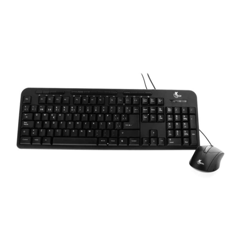 COMBO TECLADO MOUSE XTECH USB MULTIMEDIA (XTK-301S) - Imagen 1