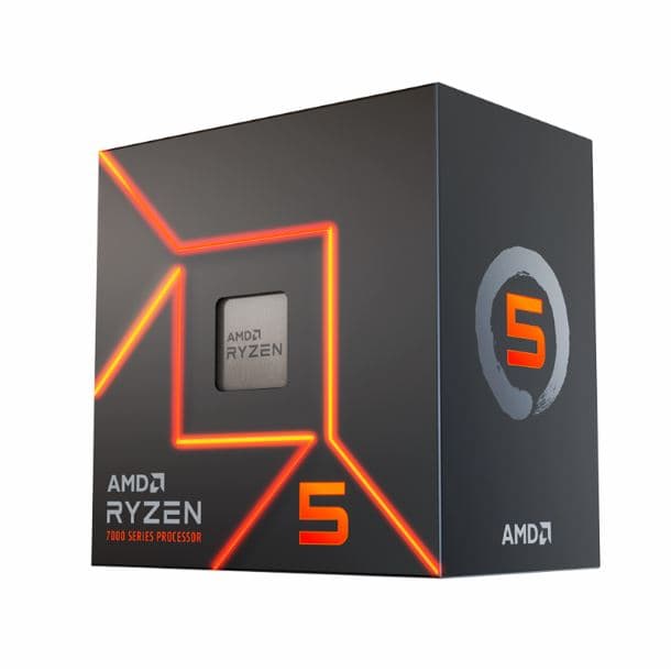 MICRO AMD RYZEN 5 7600 C/VIDEO C/COOLER AM5 - Imagen 1