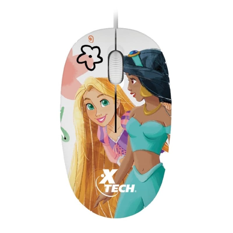 Mouse Xtech Xtm-d406ps Disney Princesas ccable usb - Imagen 1
