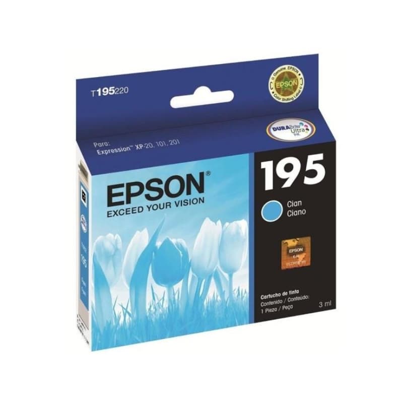 Epson Original T195 220 Al Cyan - Imagen 1