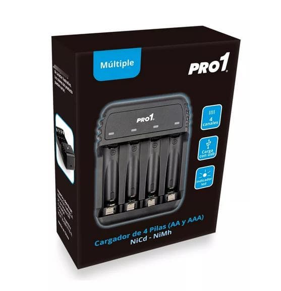 CARGADOR DE PILAS PROBATTERY PRO1 4 CANALES AAAAA NINH-NICD - Imagen 1