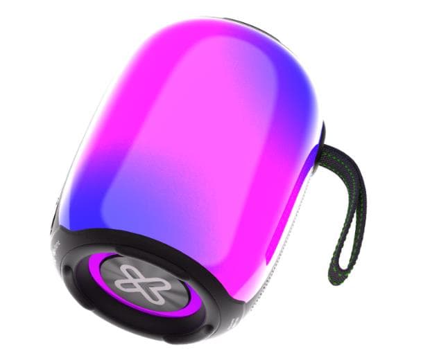 PARLANTE KLIPXTREME ZOUNDFIRE PORTATIL STEREO TRUE BT LED LIGHT 16HS - 12W - IPX6 RGB (KBS-250BK) - Imagen 1