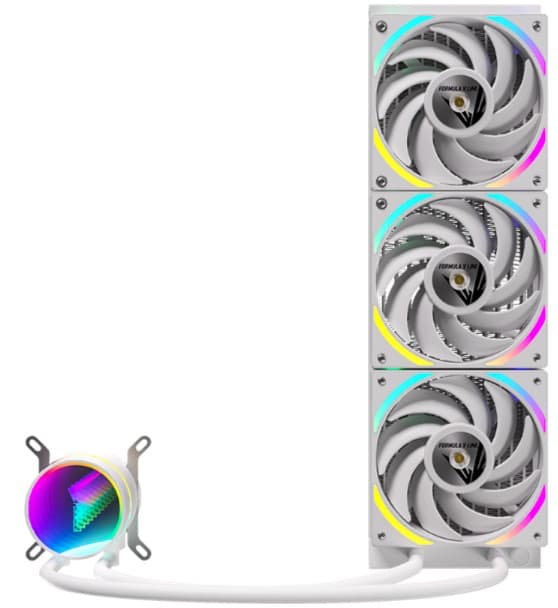 WATER COOLING FORMULA V LINE OASIS L360 ARGB WHITE (360W TDP AM4AM5RT4170012001151) - Imagen 1