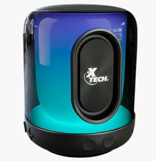 PARLANTE PORTATIL BLUETOOTH BEATWAVE CON LUCES LED (XTS-617) - Imagen 1