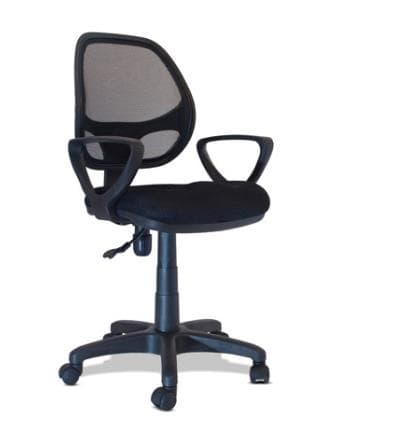 Silla Secretarial Xtech Marsella Negra Con Reposabrazos y Altura Regulable (AM160GEN98) - Imagen 1