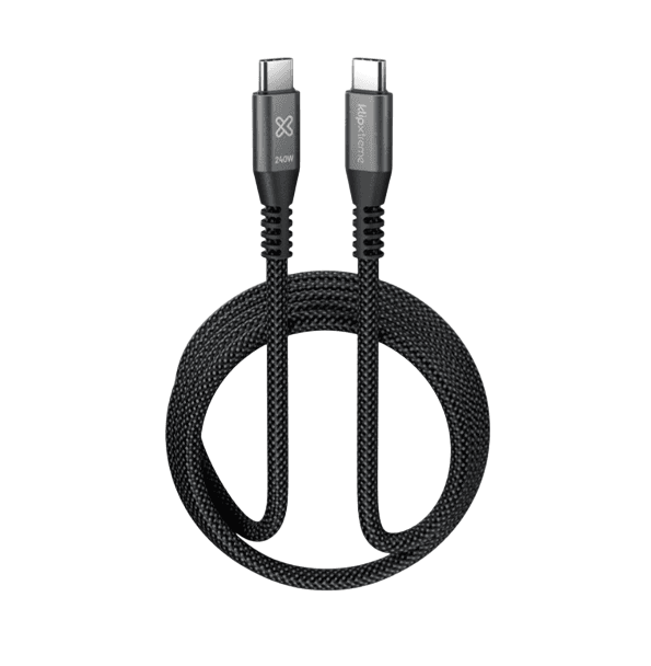 CABLE KLIPXTREME KX POWER GO 750 KX USB-C cable 240W 480mbps 6ft3m BRAIDED (KAC-750-10FT) - Imagen 1